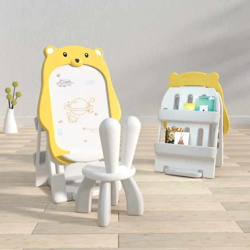 Children's Adjustable Drawing Board Dust-free Magnetic Writing Board Baby Learning Doodle Drawing St