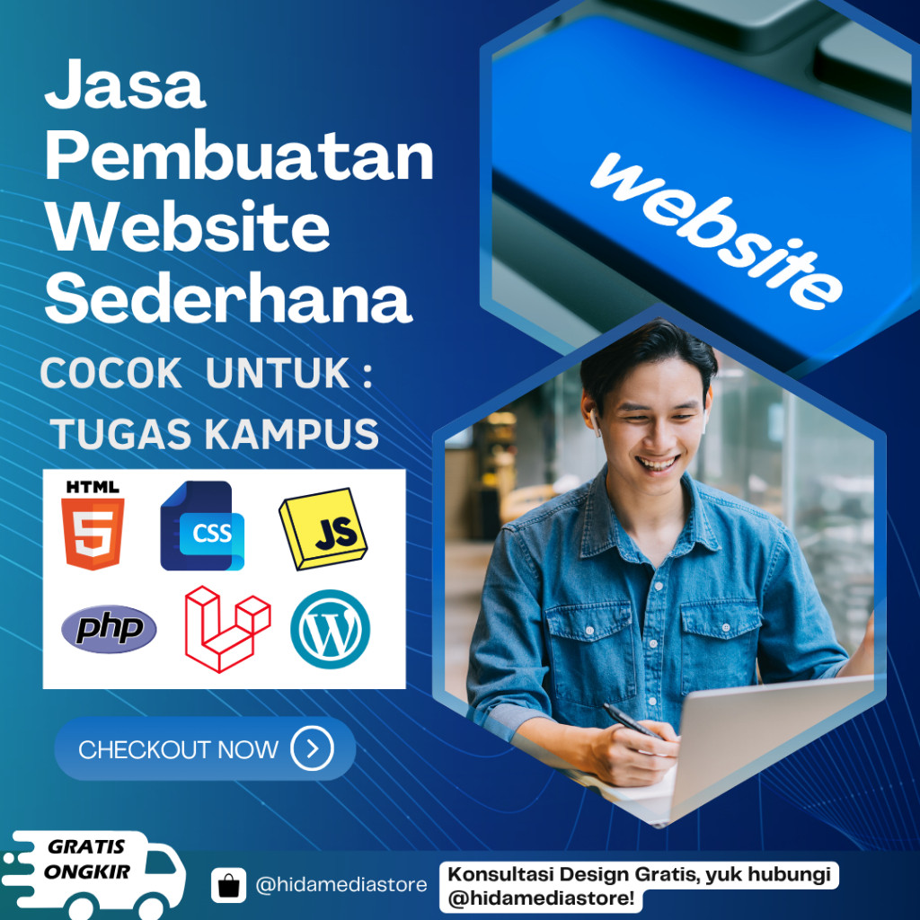 Jasa Pembuatan Website Sederhana – HTML, PHP, Laravel, WordPress
