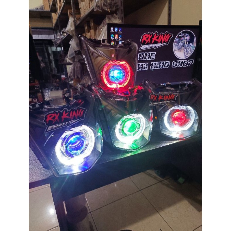 REFLEKTOR LAMPU DEPAN BEAT FI 2012-2014 BILED LED