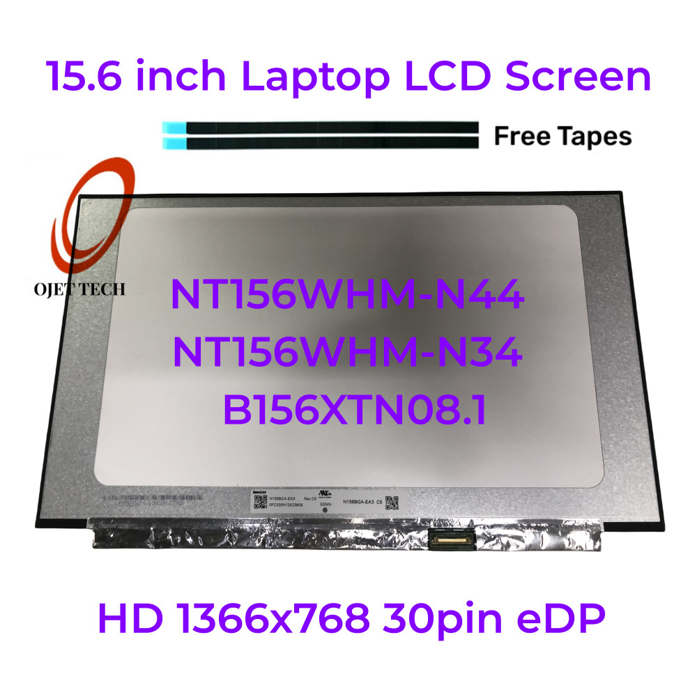 15.6-inch Laptop LCD Screen NT156WHM-N44 NT156WHM-N34 B156XTN08.1 B156XTN08.0 N156BGA-EA3 Display Pa
