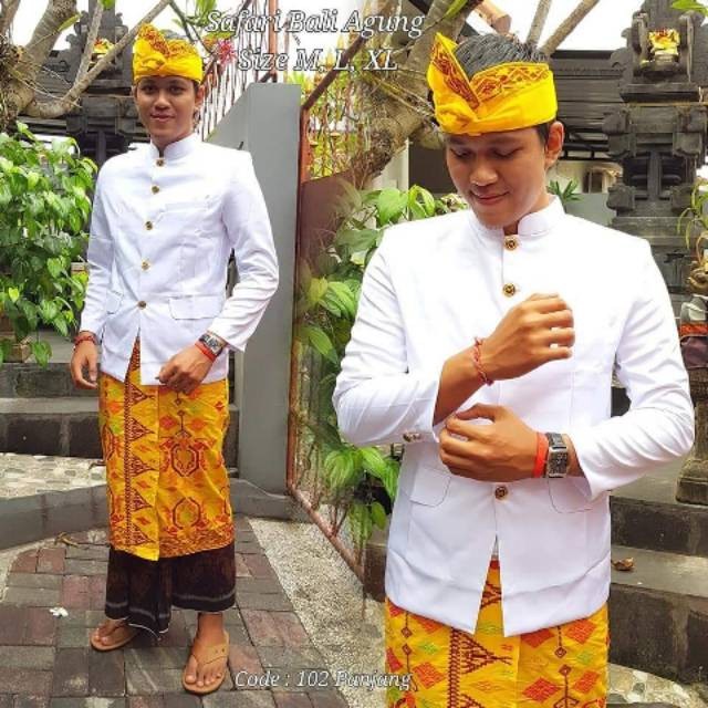 NEW Baju Safari Bali Best Seller / Kemeja Formal / Pakaian Adat Bali Tangan Panjang