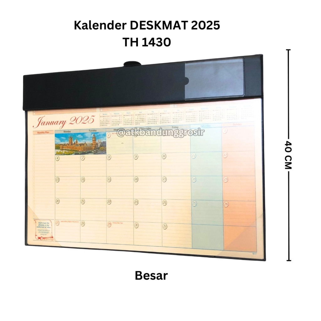 

Agenda Meja Deskmat Ukuran Junior Tahun 2025 #1430 Kalender Meja Deskmatt Planner 2025- SHAGB