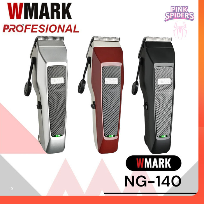 READY WMARK PROFESIONAL WMARK NG-140 HAIR CLIPPER ORIGINAL ALAT CUKUR ELEKTRIK WMARK 140 - Merah TER