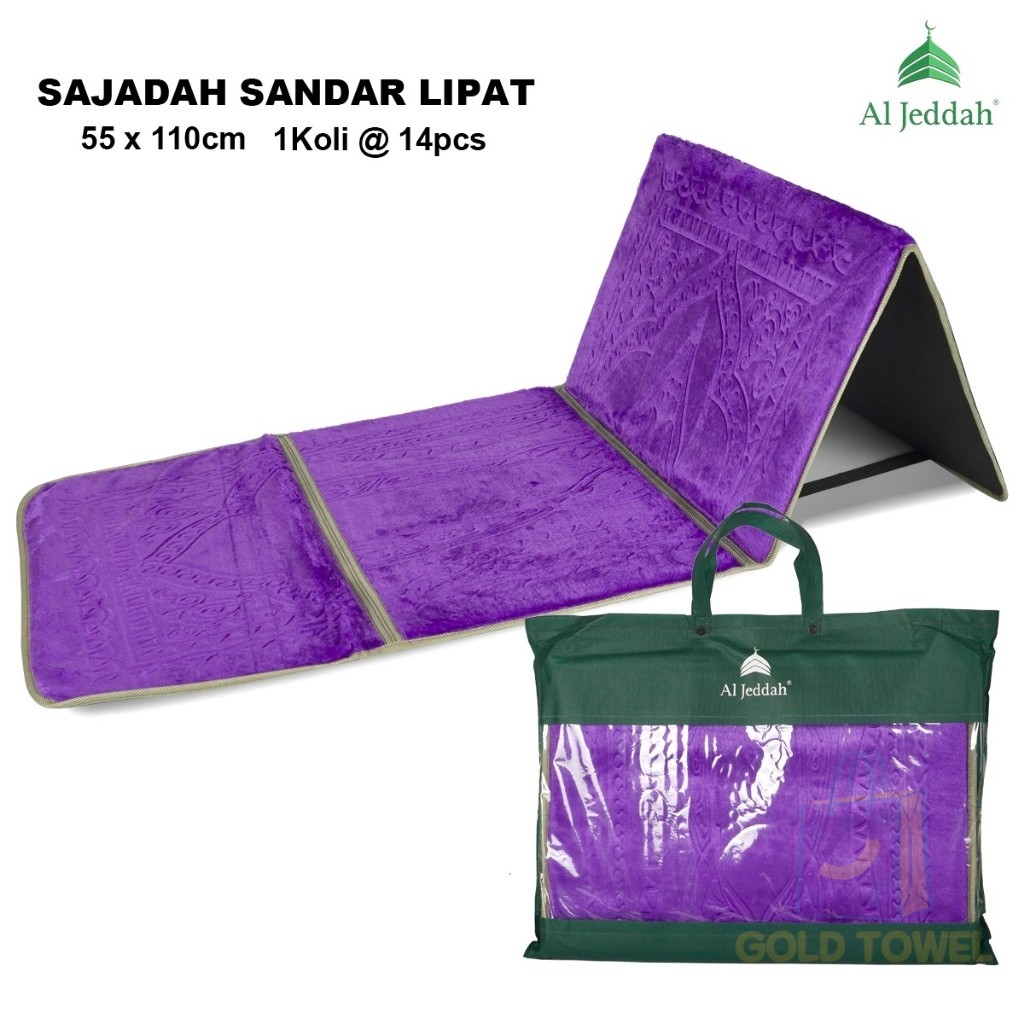 Sajadah Sandar AL JEDDAH Multifungsi Bahan Tebal Sajadah Lipat Sajadah Duduk
