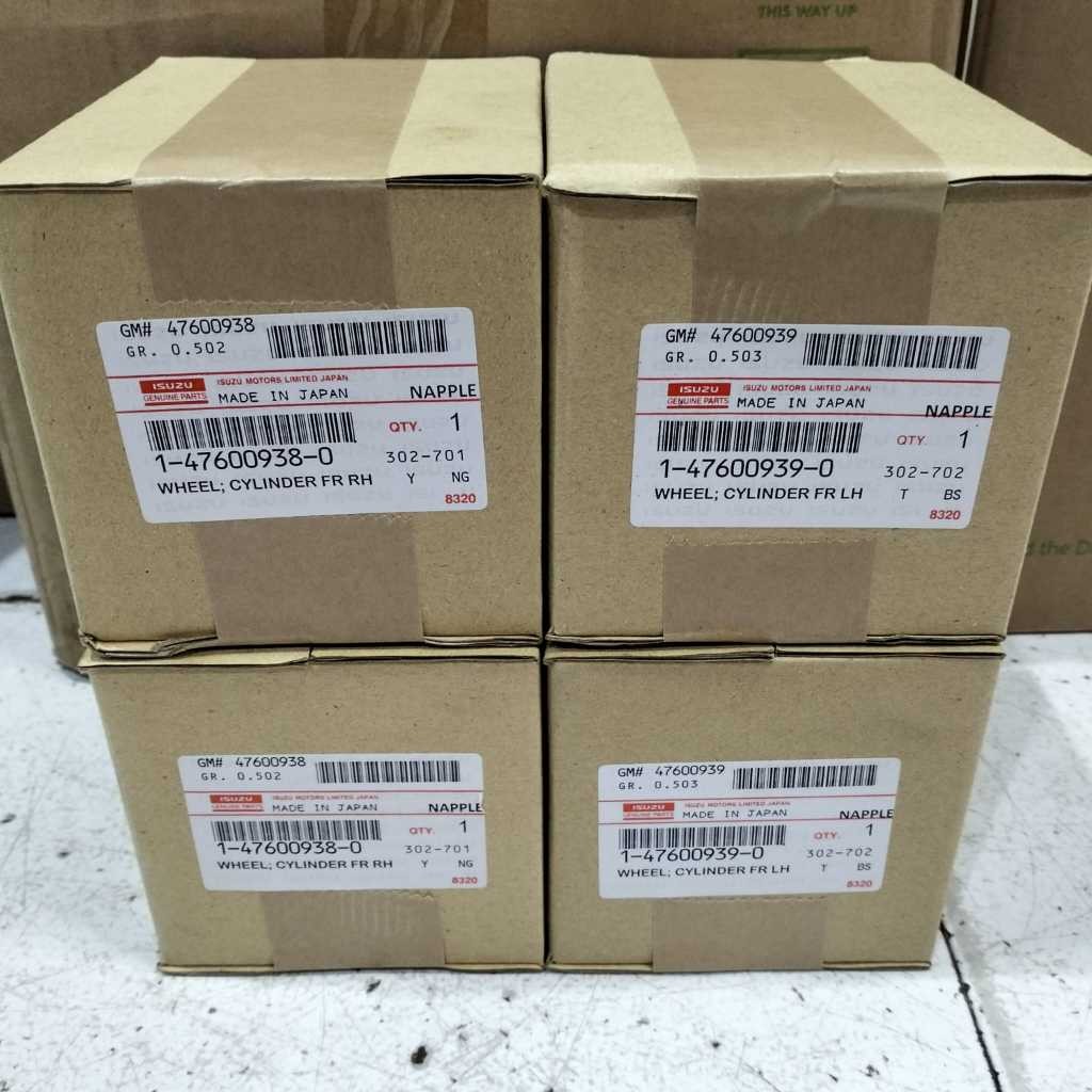 WHEEL CYL CYLINDER SET DEPAN MASTER REM BAWAH KANAN KIRI ISUZU GIGA FRR 190PS 1-47600939-0 4PCS