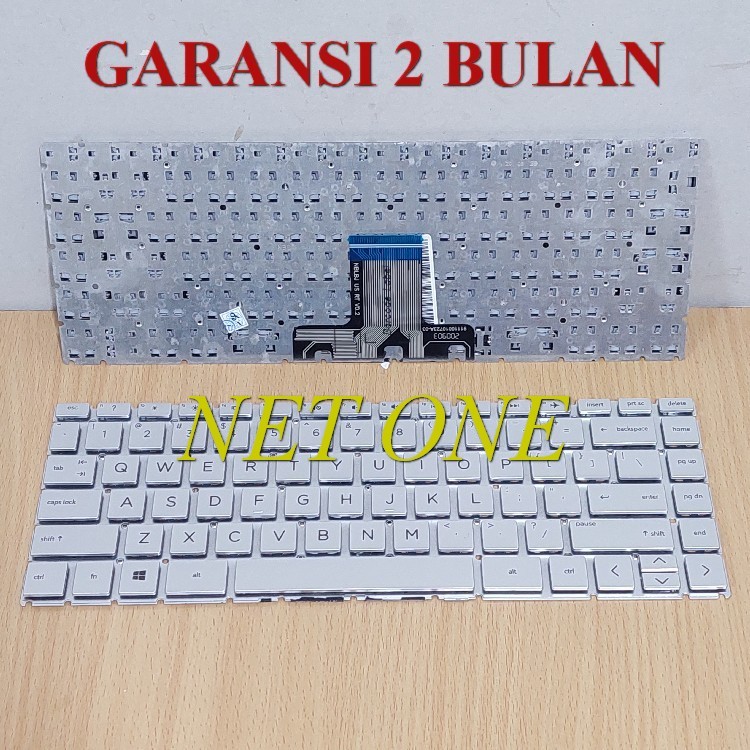 Keyboard HP Pavilion X360 14s-dq0508TU 14s-dq5002TU 14s-dq5001TU Silver -NETONE