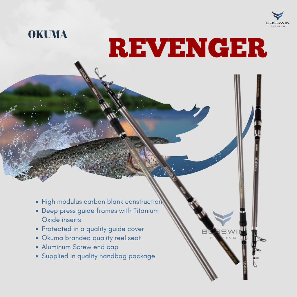 JORAN SURF OKUMA REVENGER TELE SURF 420 (RV-S-1405XH-T) Free Packing Pipa Paralon/PVC