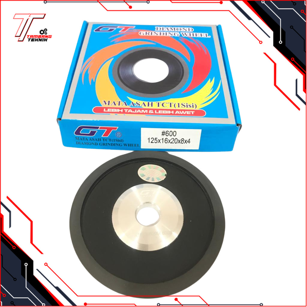 MATA ASAH / DIAMOND ASAH/ DIAMOND GRINDING WHEEL 1 SISI 5" #600 GT JAPAN