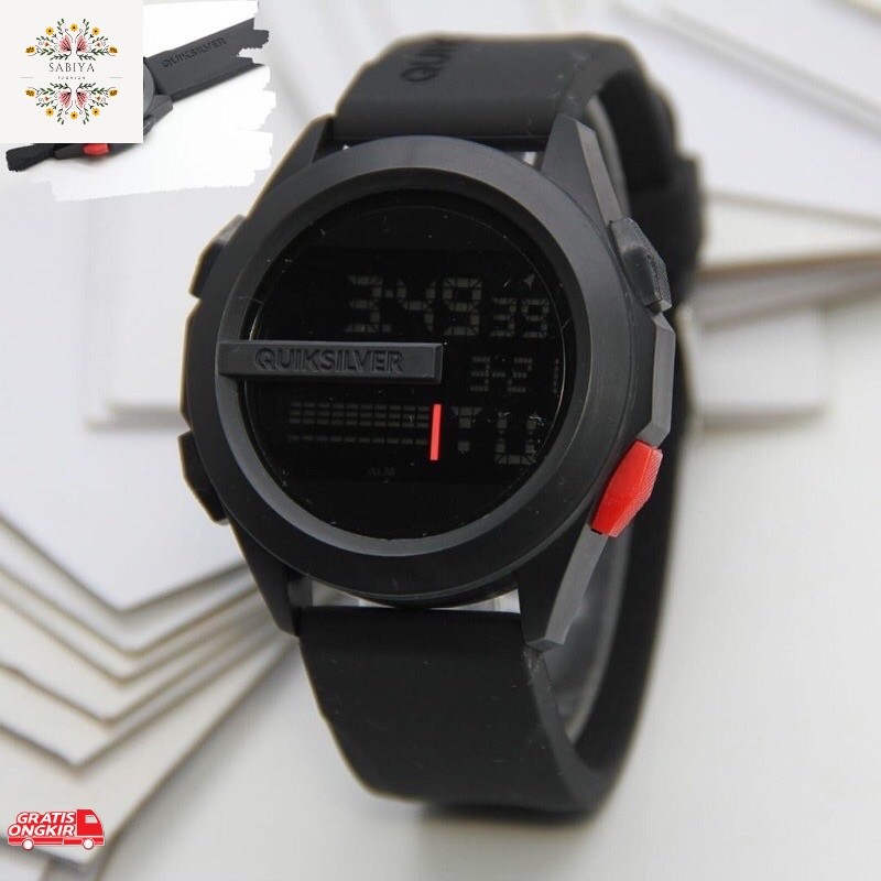 Jam Tangan Terkini / [COD] JAM TANGAN PRIA KEREN TERBARU 2021 ANTI AIR QUIKSILVER DRONE DIGITAL RUBB