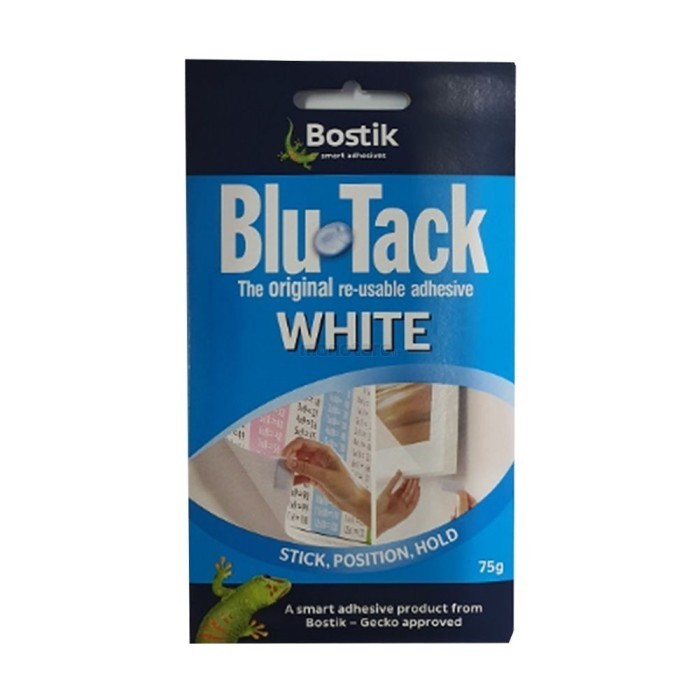 

BOSTIK BLU TACK REUSABLE ADHESIVE WHITE 75G (LEM SERBAGUNA)