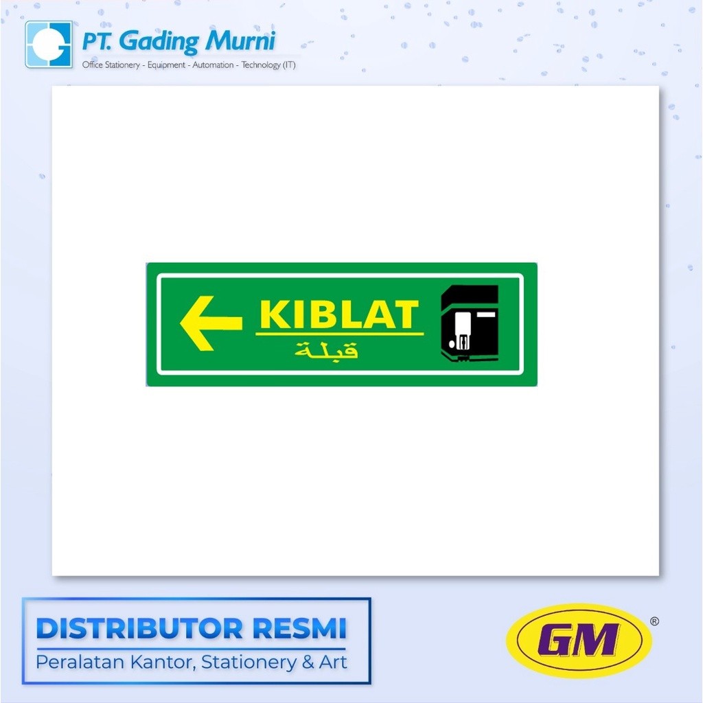 

GM LABEL BESAR LB 408 WARNA KIBLAT KIRI