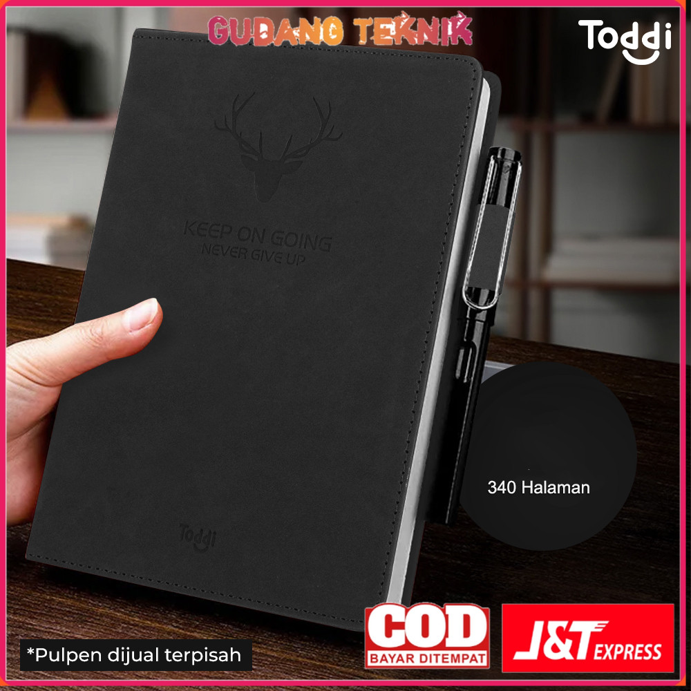 

Toddi Buku Jurnal Hardcover Notebook Diary 80GSM 340 Halaman Grid - CW-5025 - 7ROTE4BP