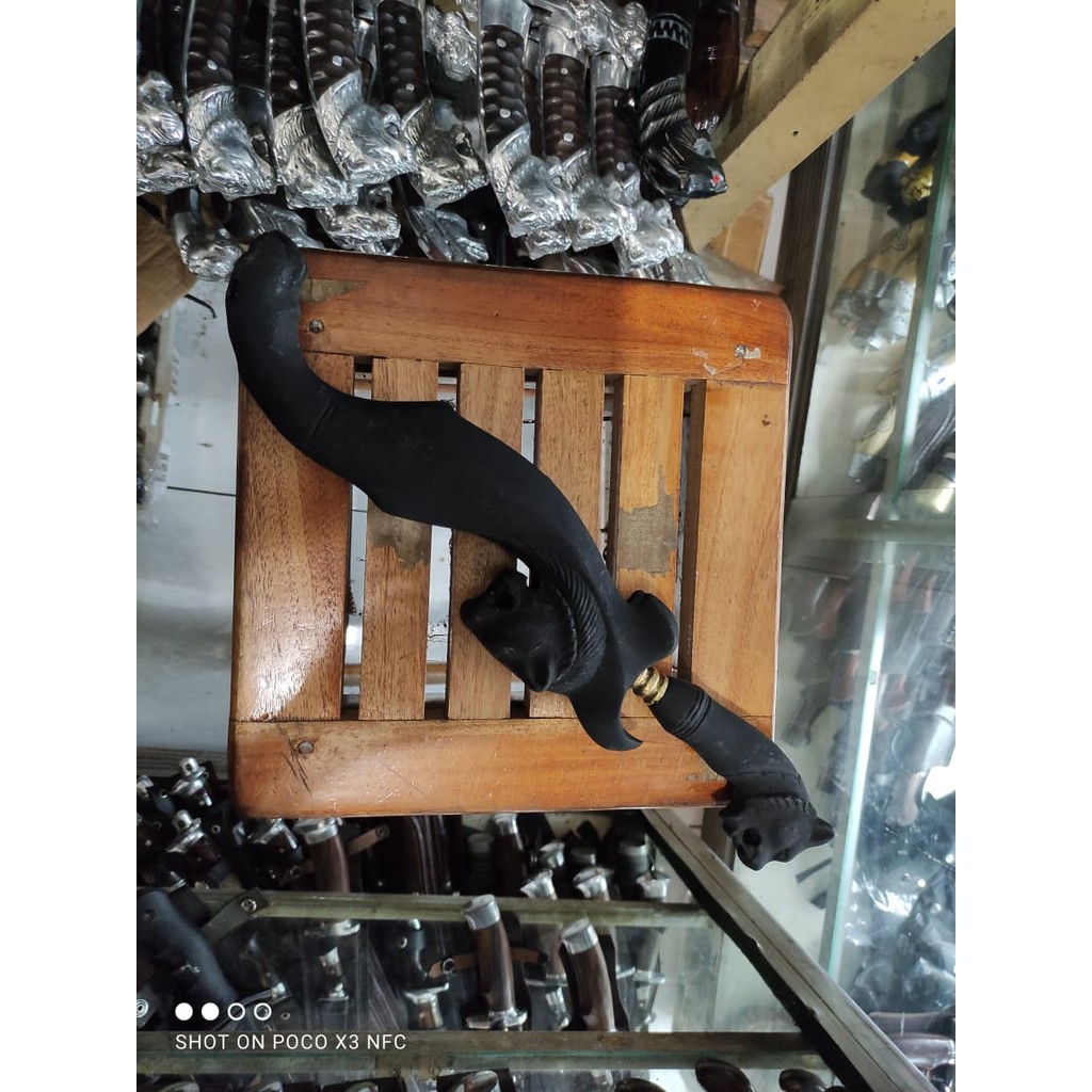 peralatan kebun golok kebun TERMURAH KOLEKSI KJG RESIN MACAN IRENG