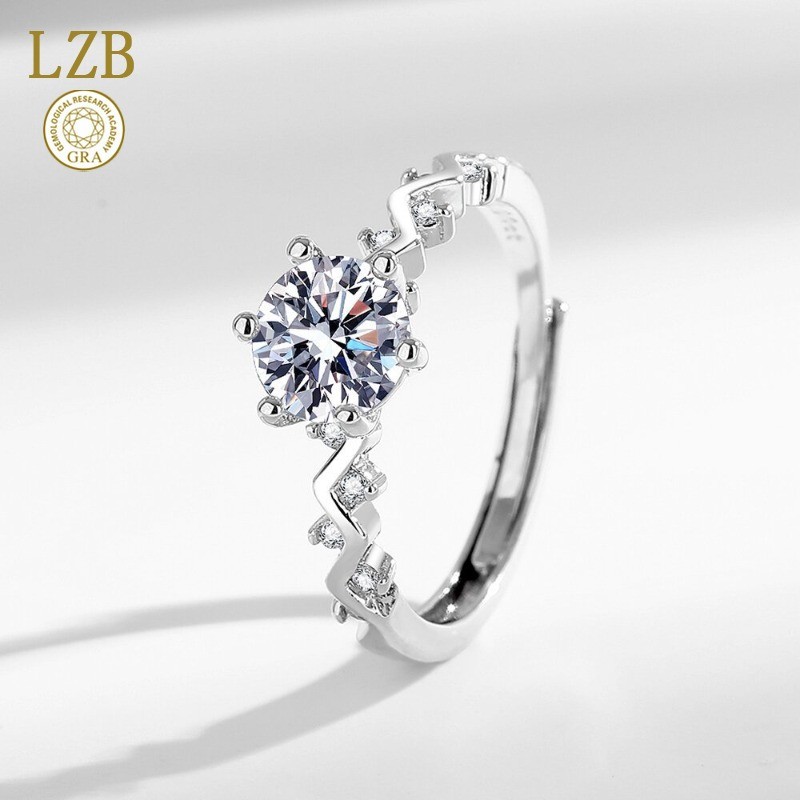 Gra Sertifikat1 CT PT950 Cincin Mozzarella Cincin Berlian Grosir