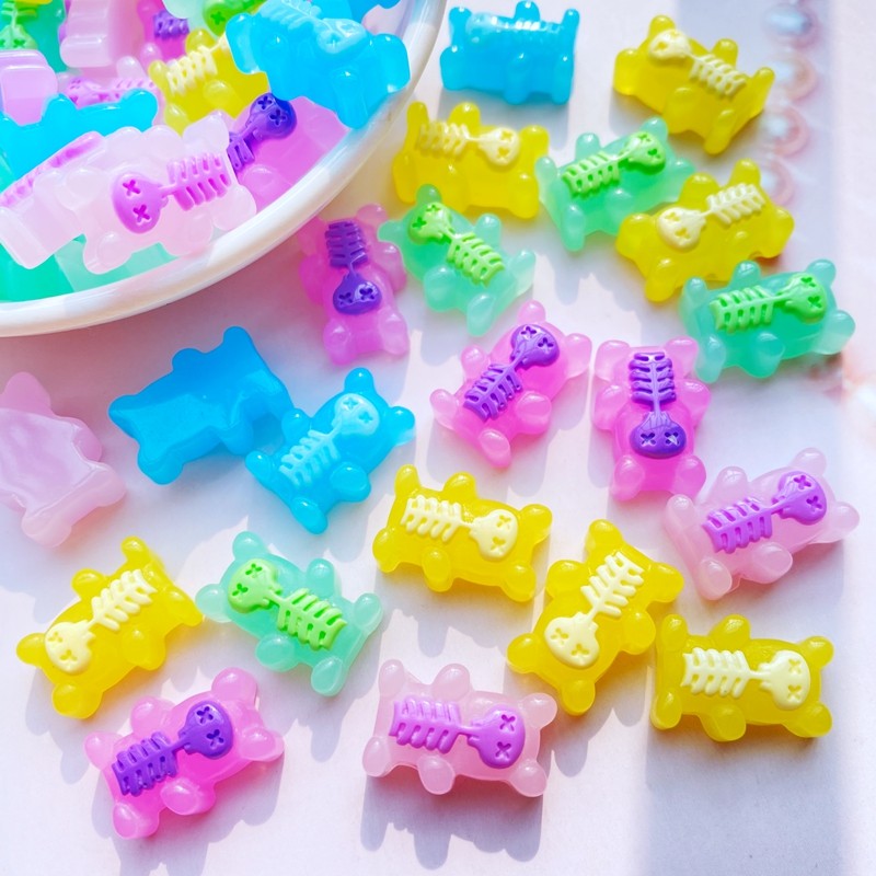 

20Pcs New Mixed Cartoon Mini Bear Flat Back Resin Cabochons Scrapbooking DIY Jewelry Craft Decoration Accessorie H540
