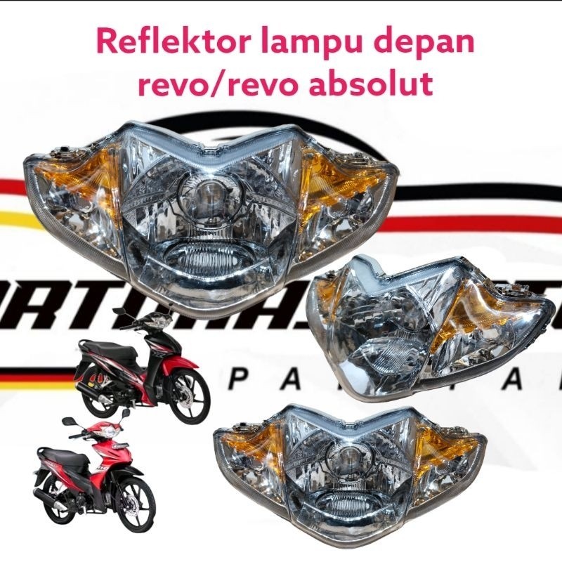 Reflektor lampu Depan Revo fit / Revo absolute 110