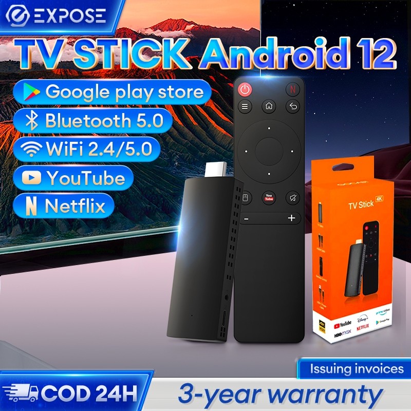 Tv Stick Android Tv Box Digital Tv Stick Android TV Stick Netflix YouTube 4k 4+64 Ram Android 12