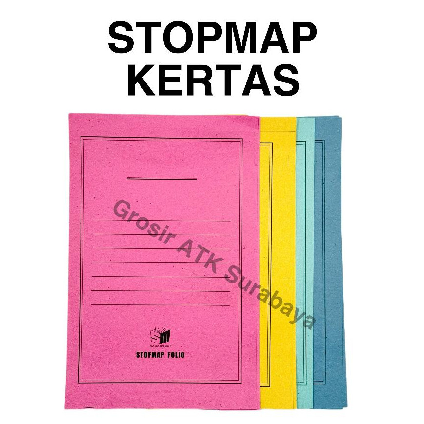 

( StaWorld / DAPAT 1 PAK Isi 50 LEMBAR ) STOPMAP / STOP MAP KERTAS Ukuran Folio F4 Murah Bagus