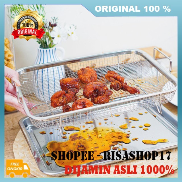 Baking Tray Multifungsi Nampan Tirisan Minyak Tempat Peniris Gorengan Tray Peniris Minyak Tirisan Mi