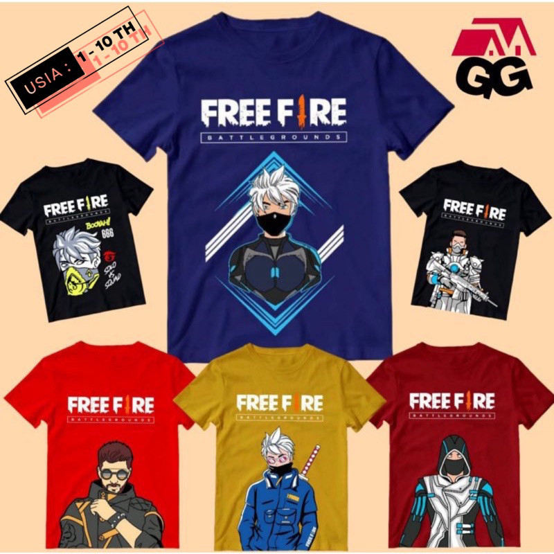 KAOS ANAK FREE FIRE ; FREE FIRE