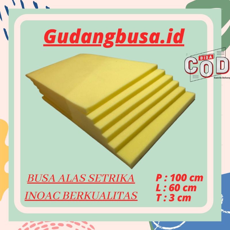 busa alas setrika.alas setrika inoac 3cm.busa inoac.alas gosok inoac