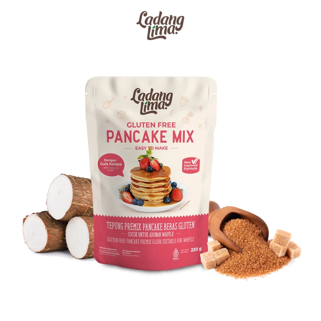 

LADANG LIMA PANCAKE WIITH EXTRA CRANBERRY - GLUTRN FREE - 220g