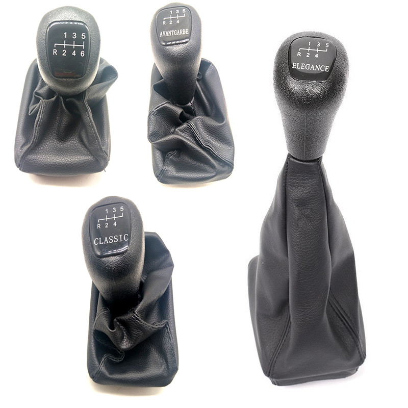 High Quality 5 6 Speed Car Shift Gear Knobs With Gaitor For Mercedes Benz W202 C Class CLASSIC AVANT