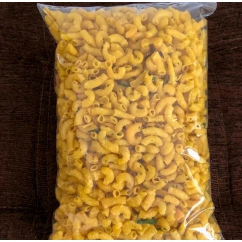 

Makaroni bantat kemasan 500g renyah gurih