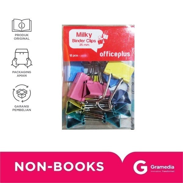 

Office-P Binderclip 19 Milky Color Op-Bc19Mlk