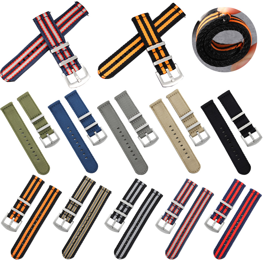 Militado 20mm Nylon Strap 22mm High Quality Bracelet Wristband Quick Replacement Military Wat Belt w