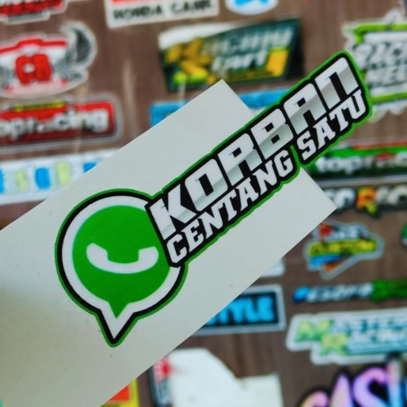 

stiker motor / korban centang satu By Sindikat Stiker