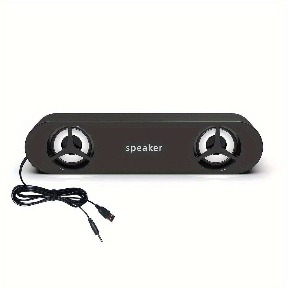 3D surround sound speakers Wired computer speakers Stereo subwoofer for laptop theatre TV assisted a