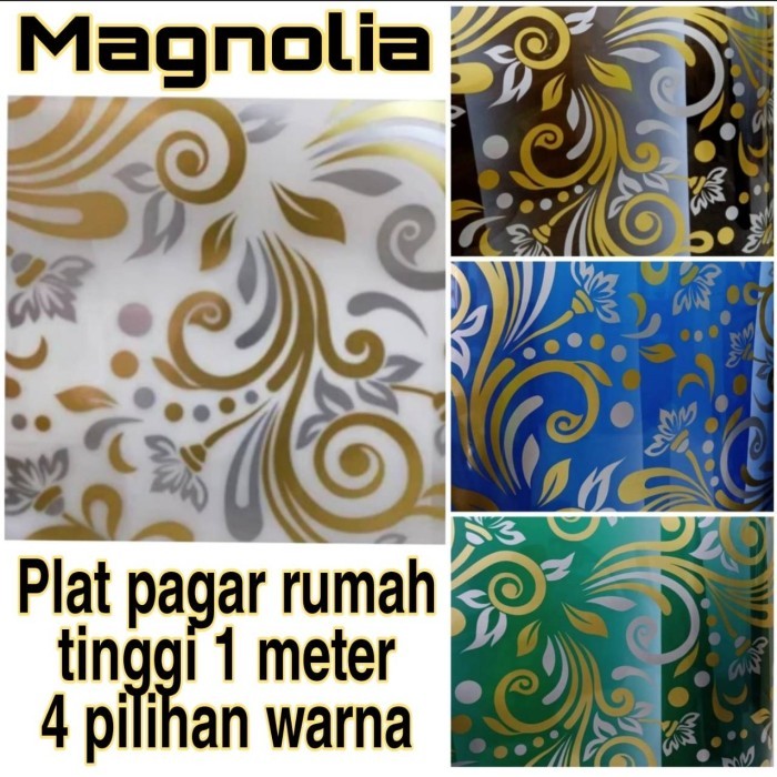 Plat Pagar fiber plastik penutup pagar MAGNOLIA - Putih