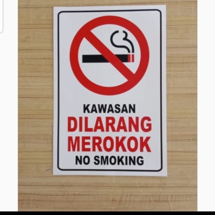 

STIKER K3 KAWASAN DI LARANG MEROKOK RAMBU K3 UK 30X40CM