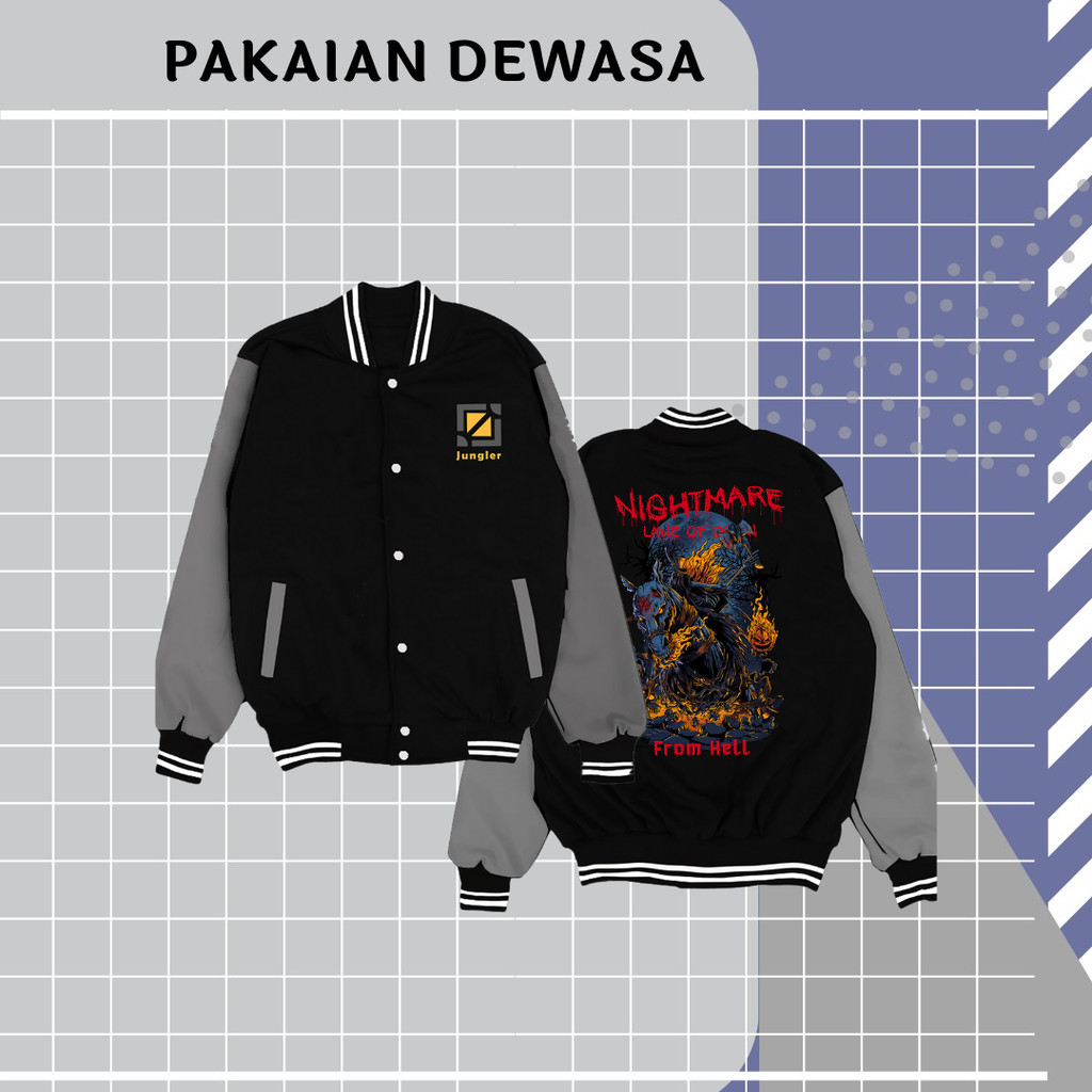 jaket varsity RRQ "THE LEGACY" terbaru tahun 2024 Oversize XXXXL XXXL XXXXXL 2XL 3XL VARSITY JACKET 