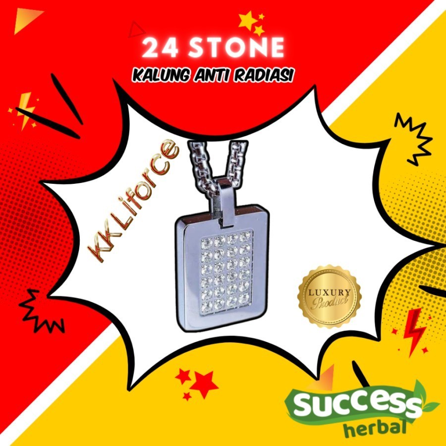 Kalung Energi untuk Kesehatan pria KK Liforce Paket Pemula KK Lifeforce  24 Stone Best Seller Model 