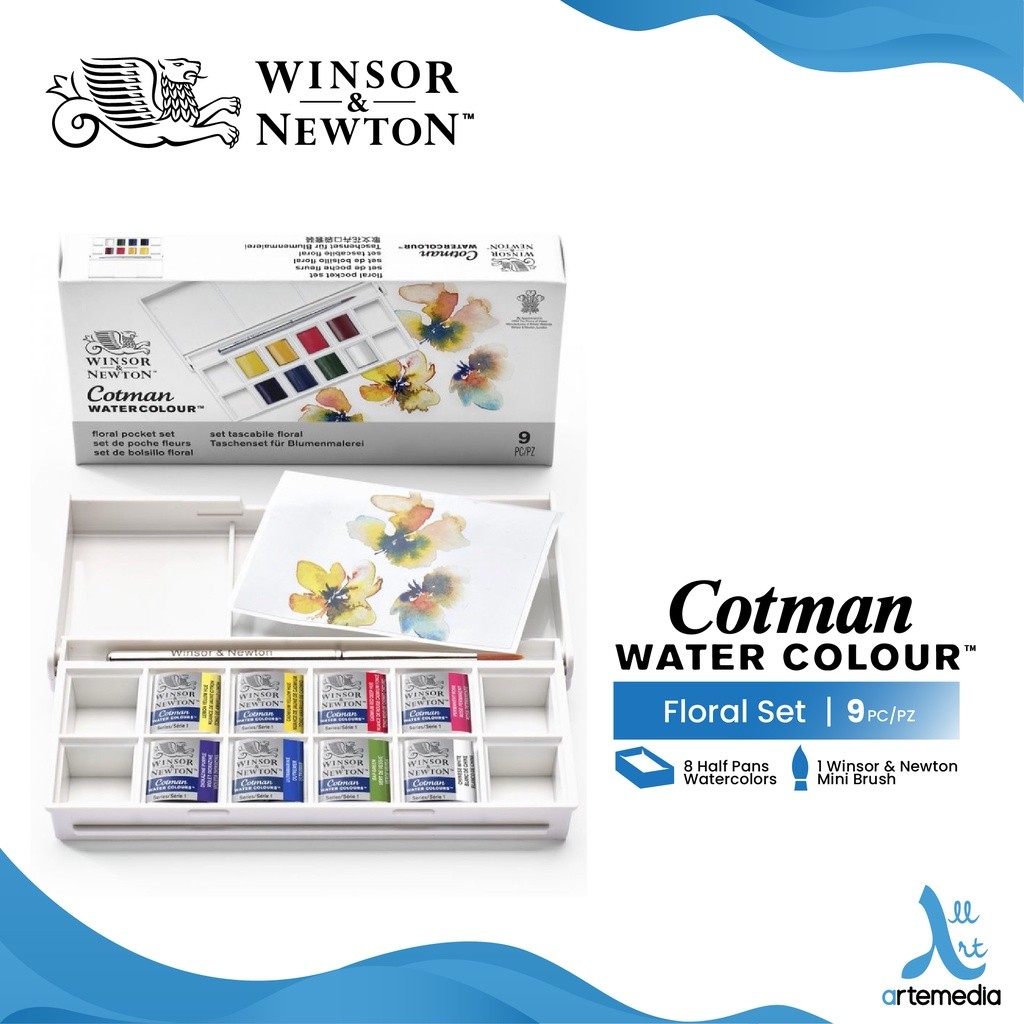 

Gramedia Surabaya - Winsor & Newton Cotman Watercolor 8 Half Pan Pocket Set