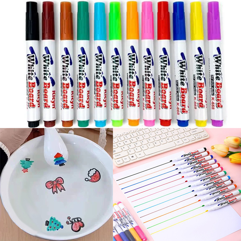 

Magic Markers Float in Water Drawing Whiteboard Marker Floating Ink Marker Painting Supplies Markers for Children Felt Pen YB002