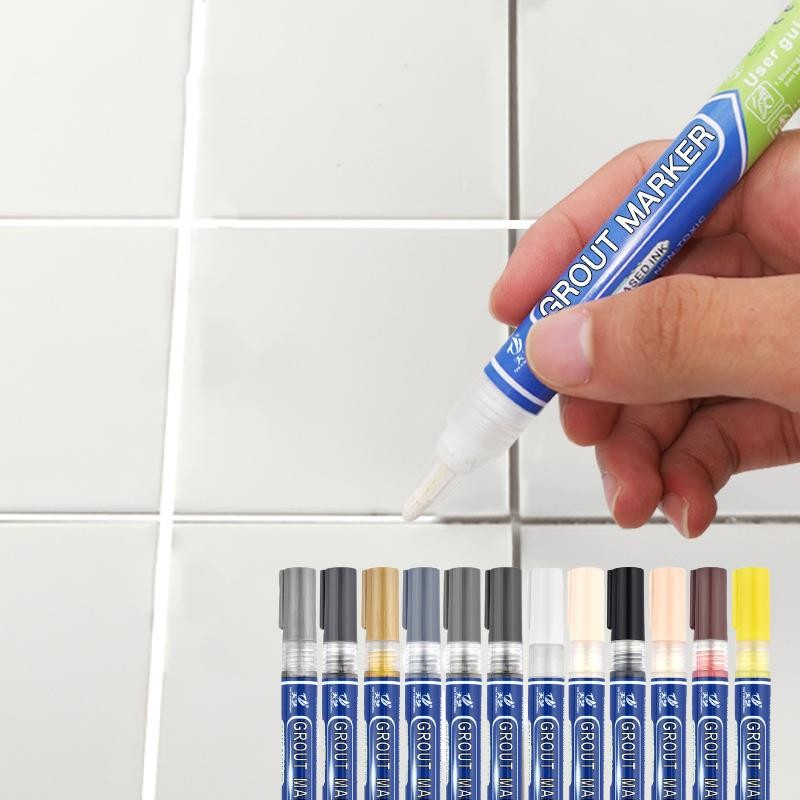 

Tile Grout Pens White Waterproof Tile Marker Grout Pen Wall Seam Pen For Tiles Floor Bathroom Decontamination Seam Repair Tools