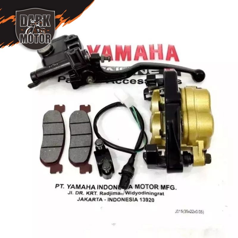 Kaliper + master rem set Yamaha fiz r, Jupiter z lama, vega r lama