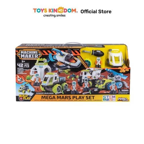Toys Kingdom Nikko Playset Machine Maker Mega Mars Toys Kids Toy Set Mainan Anak Stem Build And Play