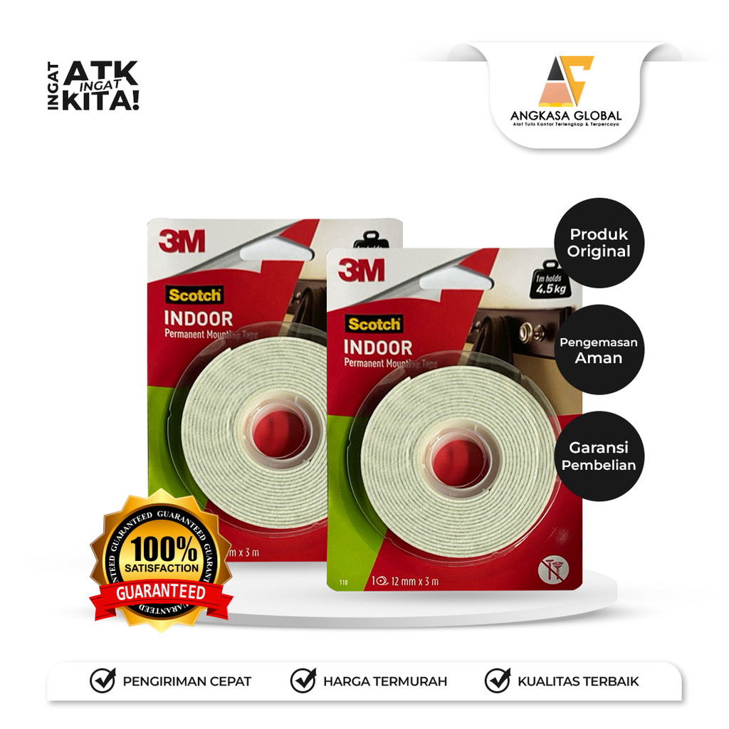 

3M DOUBLE TAPE FOAM 1” (1ROLL)