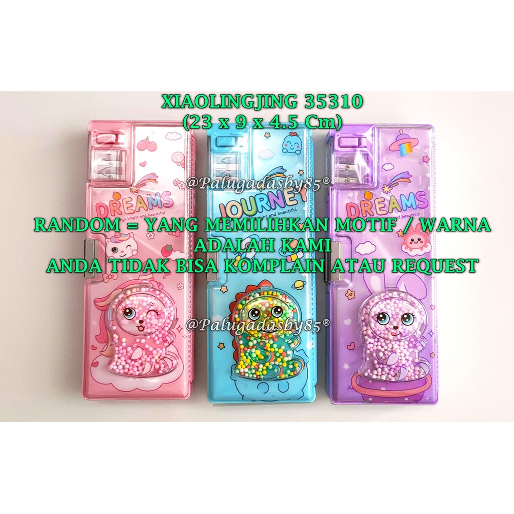 

(1 Biji) GROSIR Kotak Pensil XIAOLINGJING 35310 23 x 9 x 4.5 Cm / Tempat Pensil Xiao Ling Jing 35310