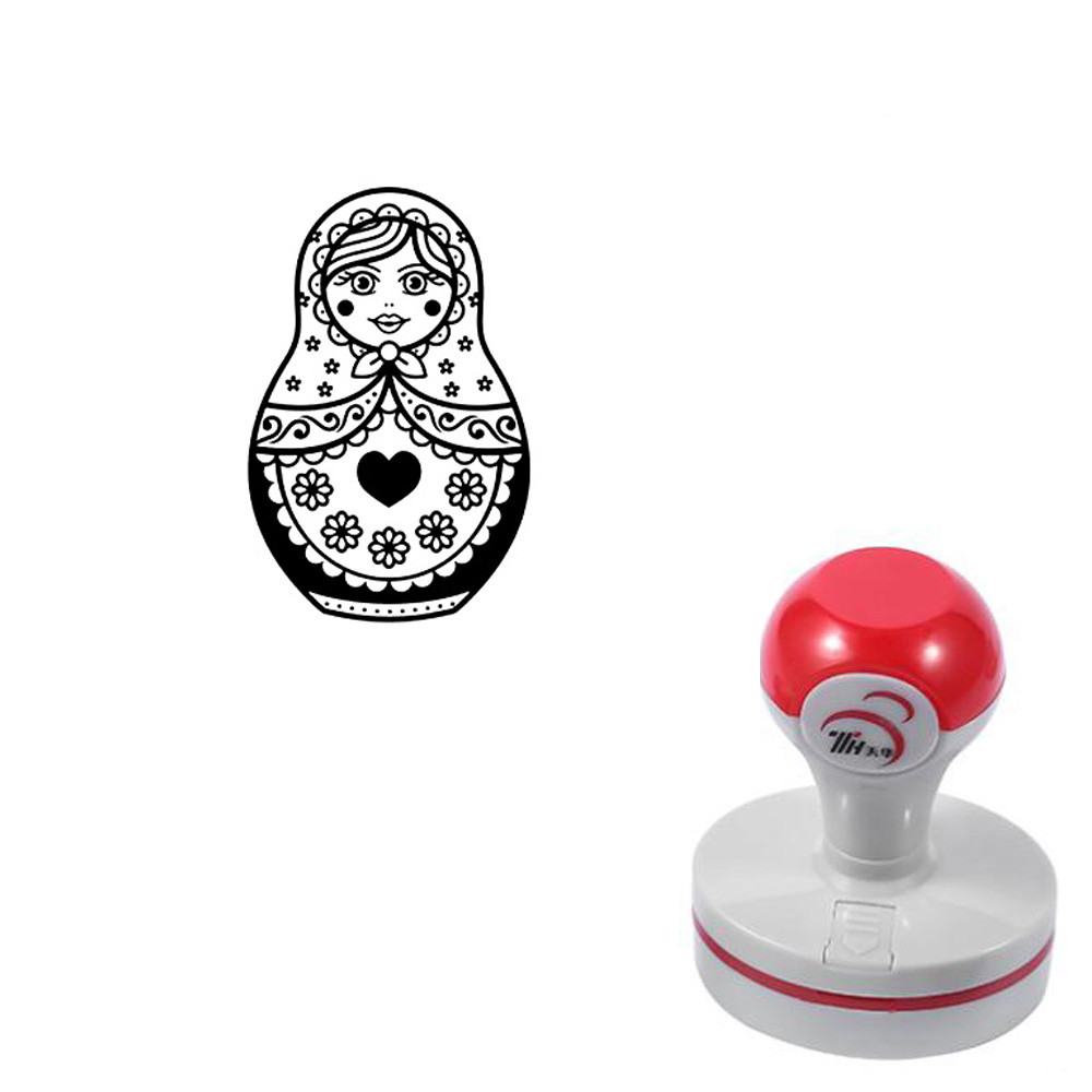 

1 PCS Russian Matryoshka Doll Self-Inking Photosensitive Planner Scrapbooking Stamps for Card Making Book Journal Art Supplies