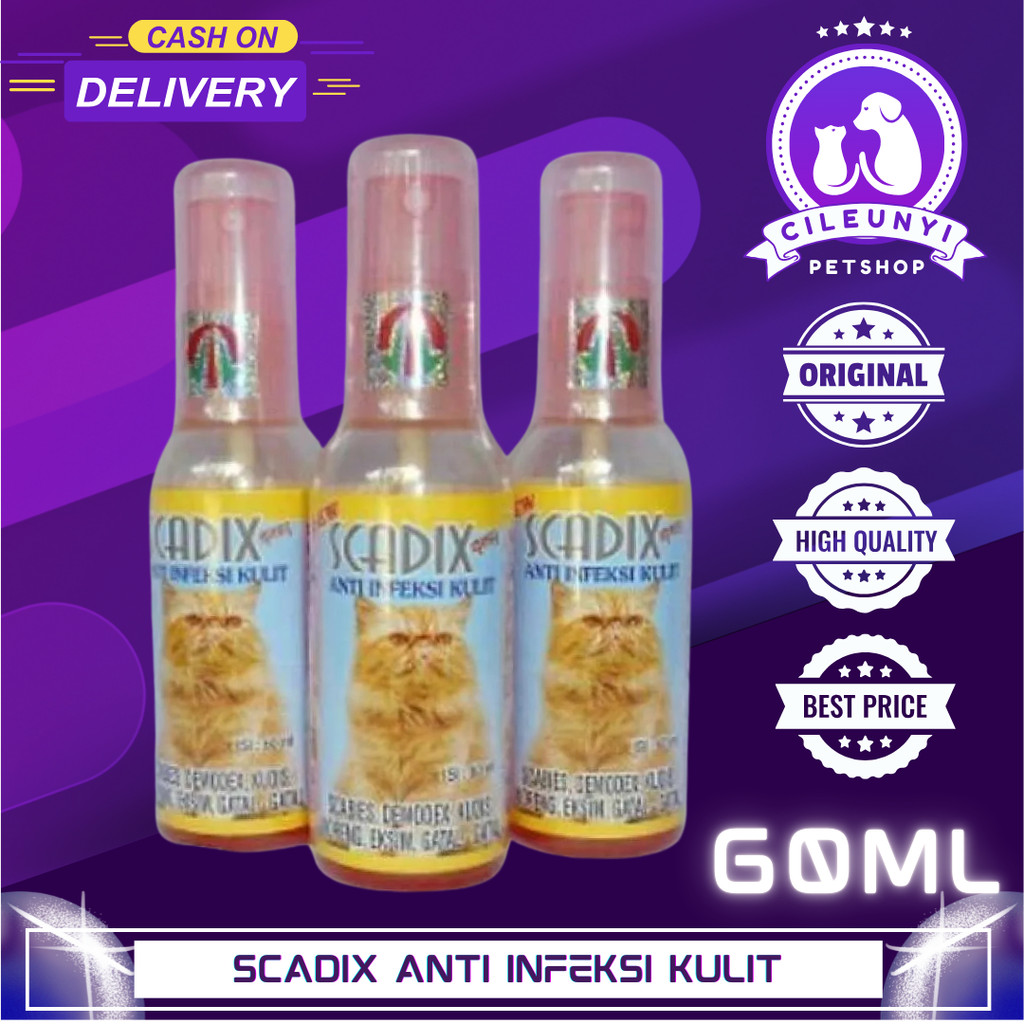 Scadix Obat Jamur Kucing Obat Scabies Kucing Scadix Spray