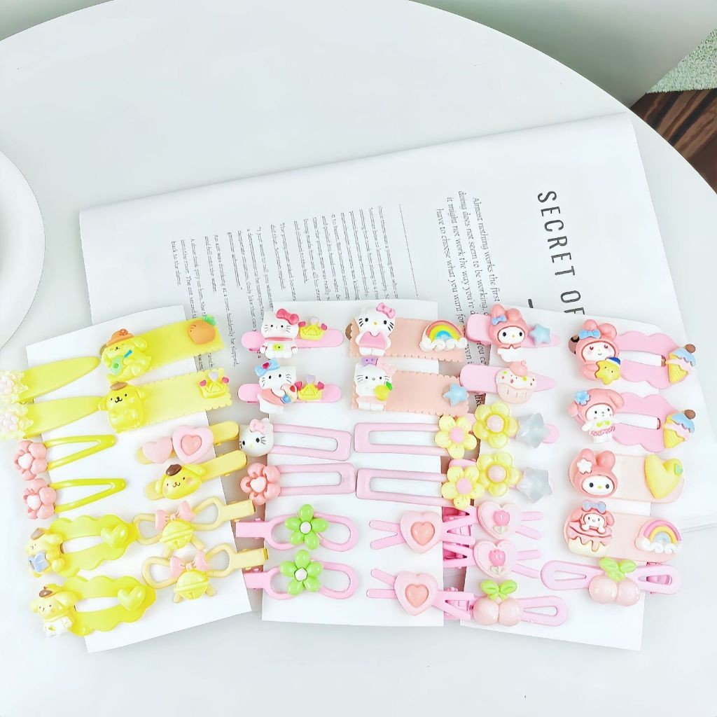 SET JEPIT ISI 12 PCS / SET JEPIT RAMBUT ANAK LUCU / JEPITAN AKSESORIS RAMBUT ANAK MURAH / JEPIT RAMB