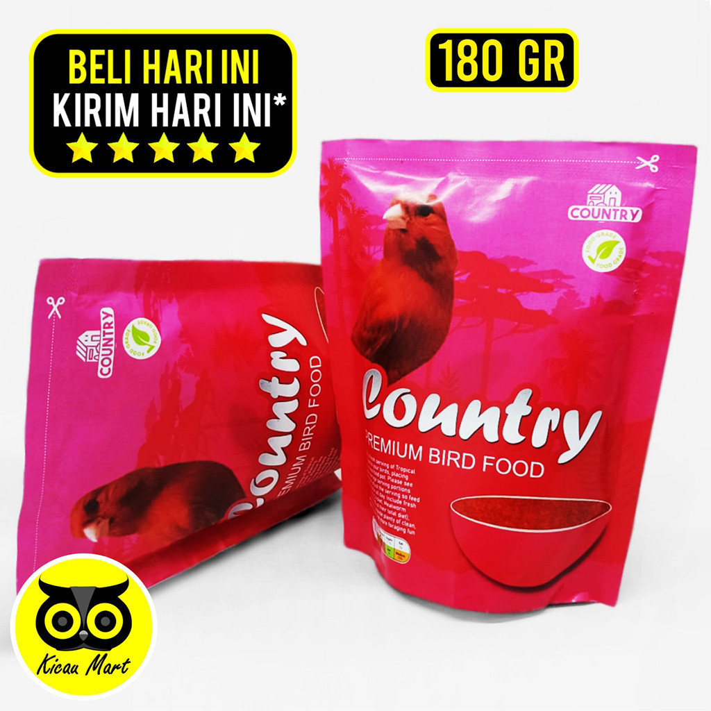 KICAU MART Country Cede Red Canary Pakan Makanan Burung Kenari Merah Red Intensive Merah Merona Gaco