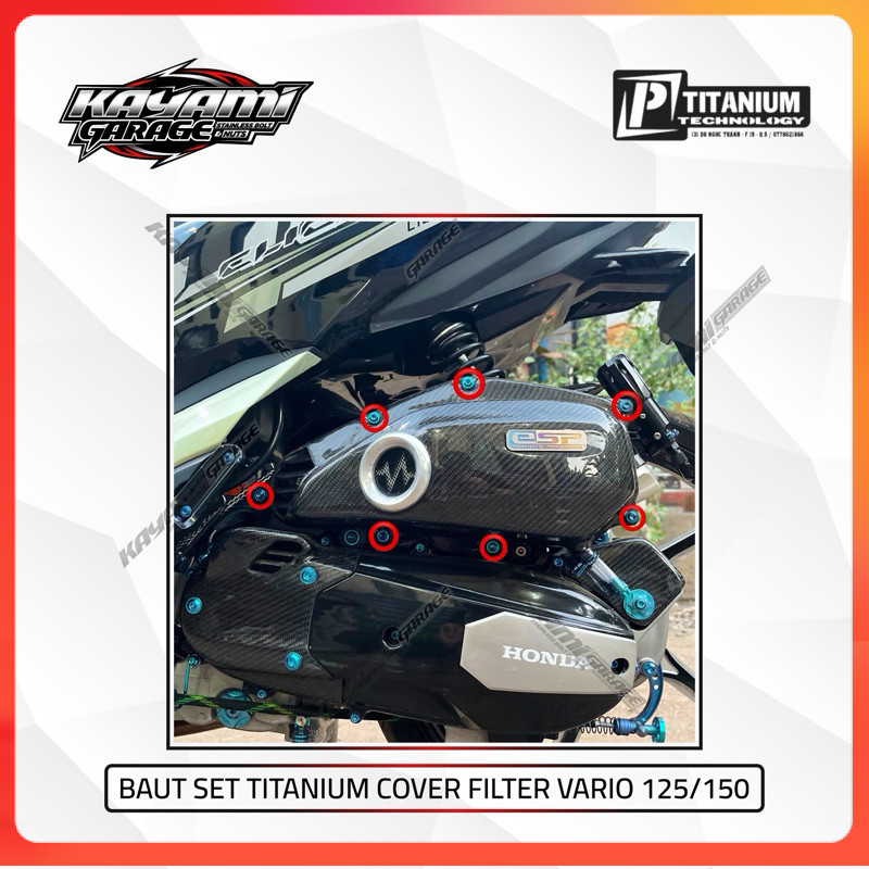 Baut Titanium set Filter vario 125/150