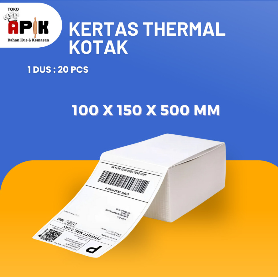 

Kertas Thermal Kertas Resi Kotak 100 x 150 500 MM / Label Barcode 100 x 150 Kertas Sticker Thermal Resi 100x150MM ISI 500 / LABEL STICKER THERMAL 100 X 150 isi 500 pcs