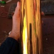 skotlet motor kuning metalik crome glossy stiker scotlet motor warna gold chrome metalic sticker sko